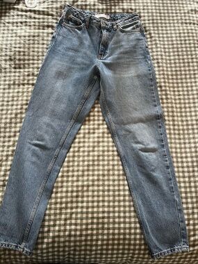 Topshop Straight Leg Women’s Jeans - Light Blue Wash